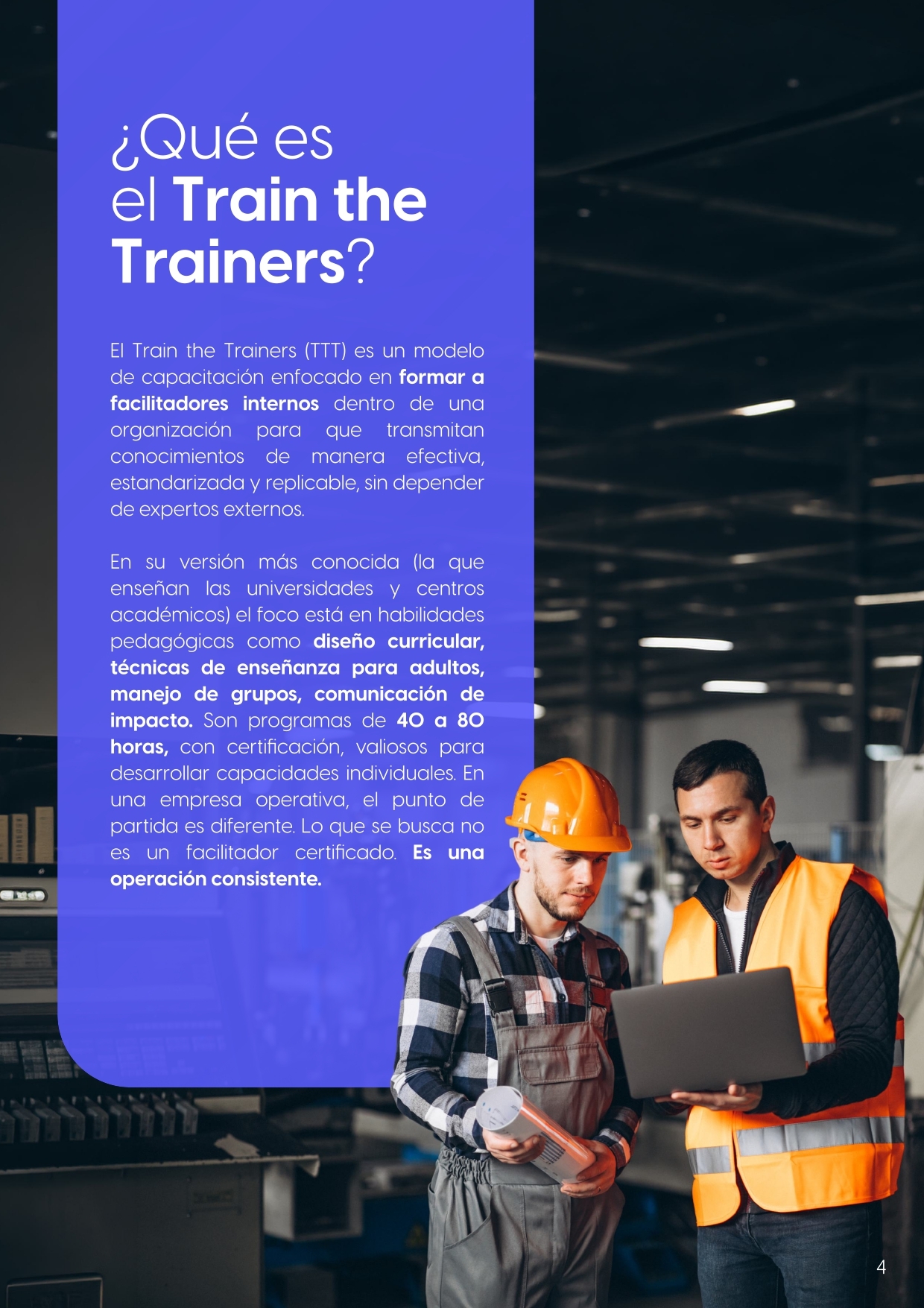 Train the Trainers para empresas operativas