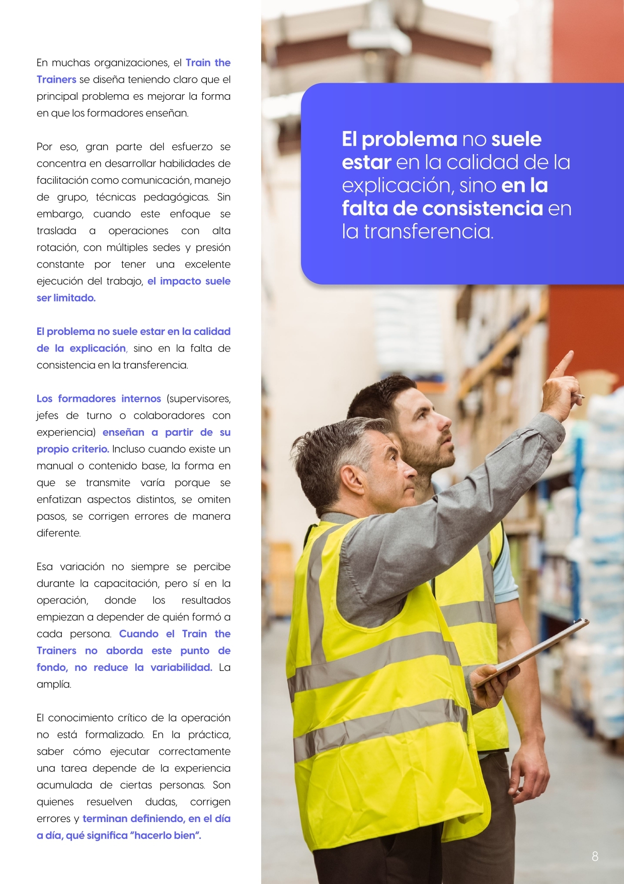 Train the Trainers para empresas operativas