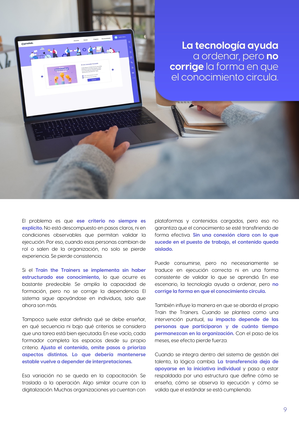 Train the Trainers para empresas operativas